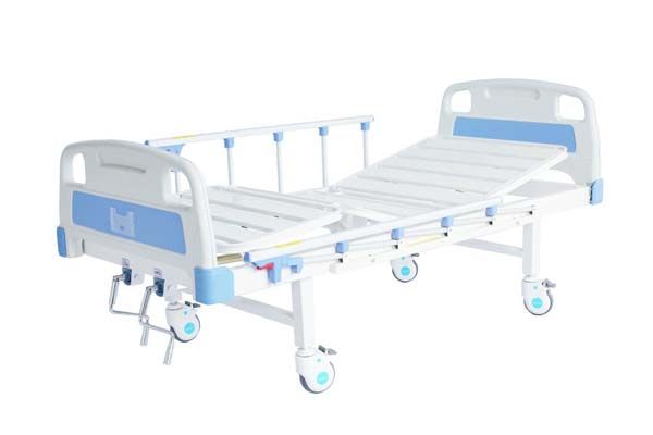 E12二功能护理床  (四角刹车、五档护栏、条式床面）